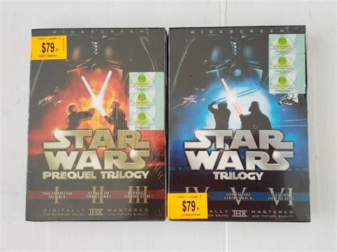 Star Wars Prequel Trilogy And Star Wars Trilogy Dvds Us Edition