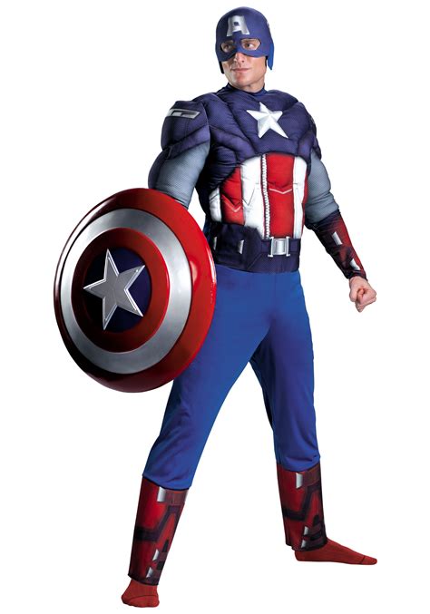 Adult Avengers Captain America Muscle Costume Avengers Costumes