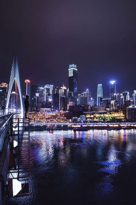 Chongqing At Night China City Chongqing City Night Aesthetic