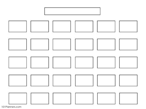 Seating Chart Template Classroom Editable Free