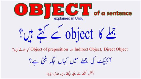 What Is Object Object Meaning In Urdu Types Of Object Object
