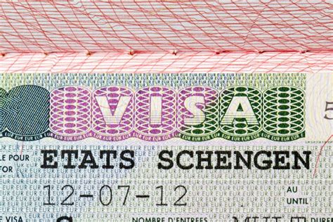 Schengen Wizował W Paszporcie Obraz Stock Obraz złożonej z system