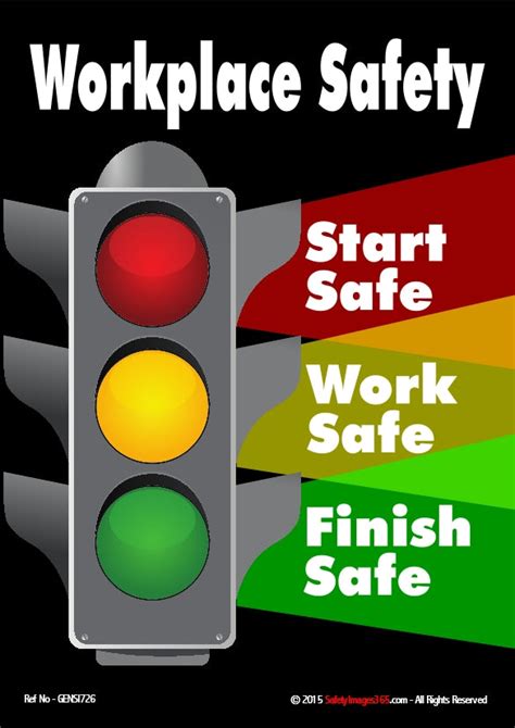 General Safety Poster Workplace Safety Start Safe Work Safe Finis
