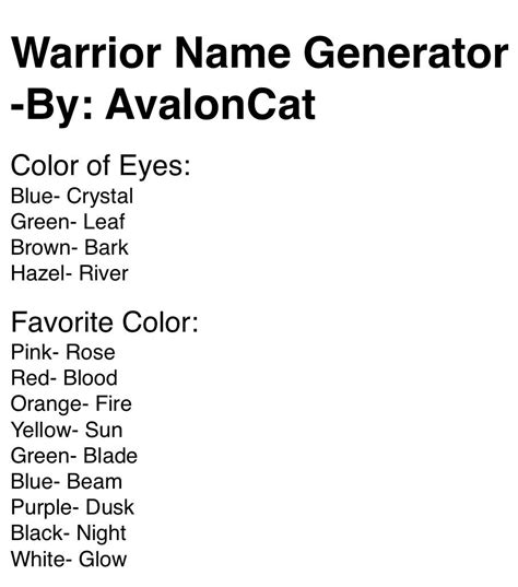 If you have any cute cat names suggestions, please let us know. 4th Cat: Comment your name. | Warrior cat names, Warrior ...