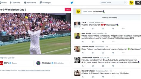 Последние твиты от big time sports (@bigtimesportsau). Twitter Enters Livestreaming With Wimbledon Broadcast ...