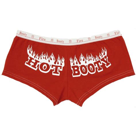 Womens Red Firefighter Hot Booty Booty Shorts Camouflageca