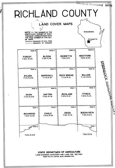 ‎richland County Land Cover Maps Uwdc Uw Madison Libraries