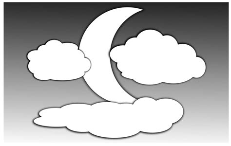 Download High Quality Moon Clipart Black And White Vector Transparent