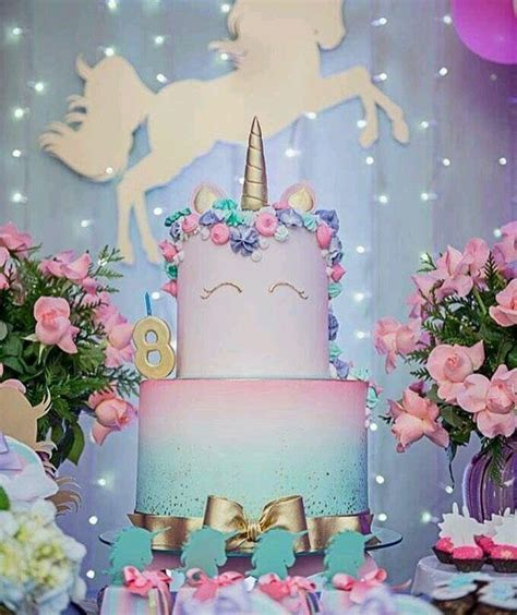 Meu Arco íris De Unicórnio Unicorn Theme Party Unicorn Birthday Cake