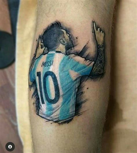 Tatuaje De Leo Messi Con El Número 10