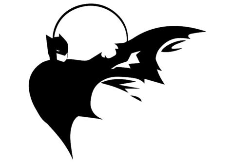 Batman Logo Silhouette At Getdrawings Free Download