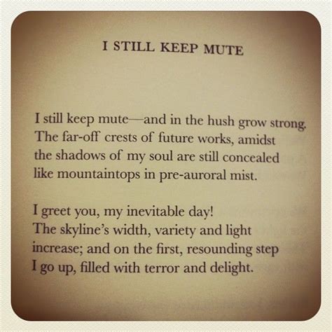 I Still Keep Mute By Vladimir Nobokov Poetry Words