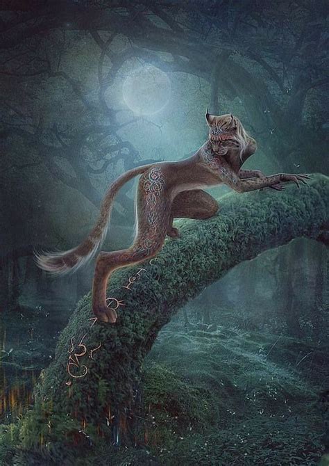 Pin By Vampy Haughton On Cat People Mythical Creatures Mythical