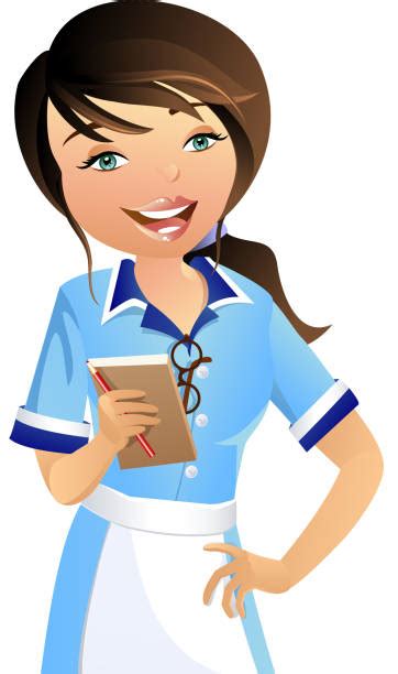 Royalty Free Waitress Clip Art Vector Images And Illustrations Istock