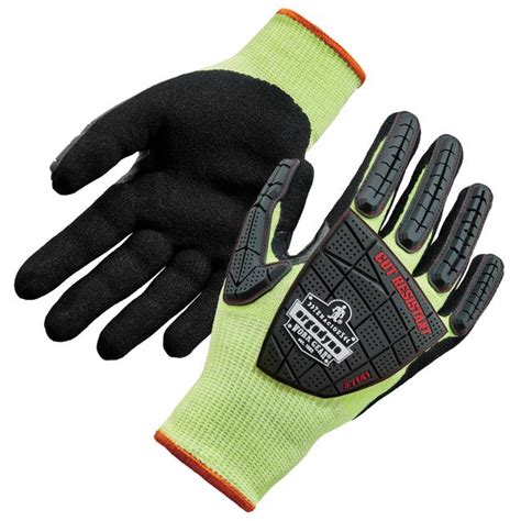 Proflex 7141 Hi Vis Nitrile Coated Cut Resistant Gloves Ansiisea 105
