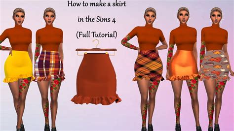 How To Make A Skirt In The Sims 4 Beginner Tutorial Full Tutorial