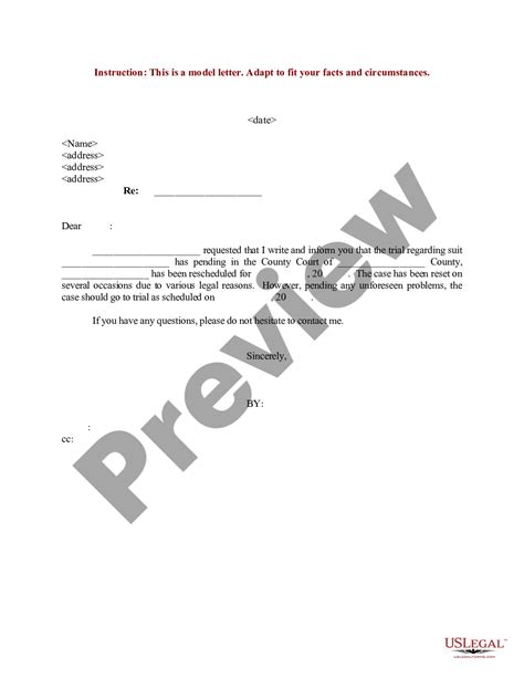 Sample Attorney Withdrawal Letter To Client Us Legal Forms