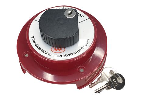 Boat Dual Battery Selector Disconnect Switch w/ Lock Marine and RV ...