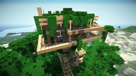 The sky color is lighter than in other temperate biomes. Minecraft Background Jungle : Jungle Minecraft Wallpaper ...