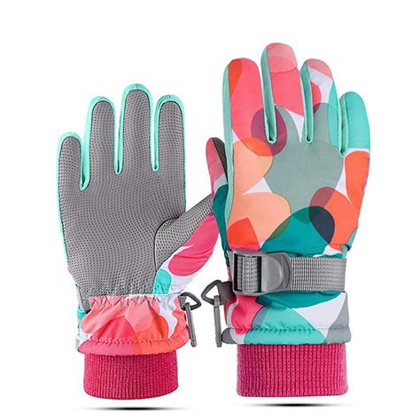 Ukap Kids Boys Girls Winter Warm Gloves Windproof Waterproof