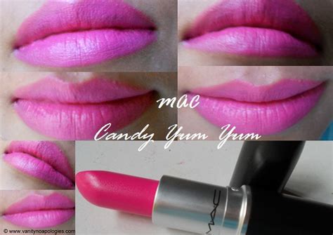 Mac Candy Yum Yum Lipstick Swatches Review Dupe And Look Vanitynoapologies Indian Makeup