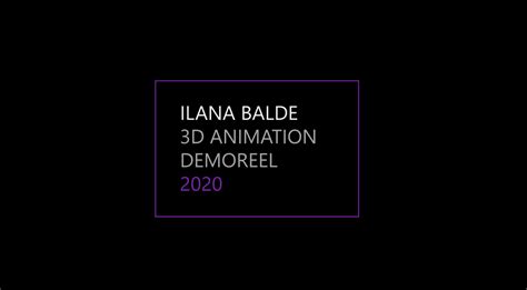 Artstation 3d Animation Demoreel 2020