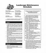 Landscape Maintenance Checklist