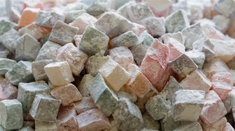 Turkish Delight Rahat Lokum Is Traditional Turkish Sweets Colorful