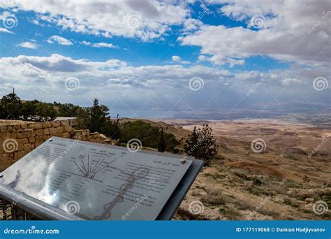 Landscape Promised Land From Mount Nebo Jordan Editorial Stock Photo