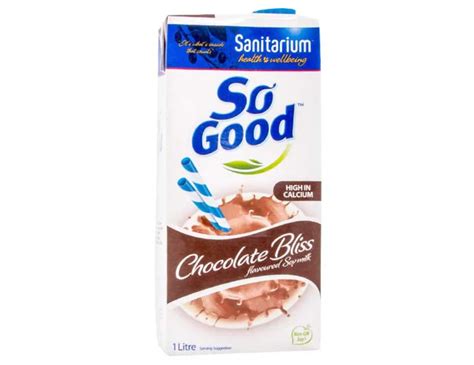 So Good Flavoured Soy Milk Chocolate Bliss 1l Au
