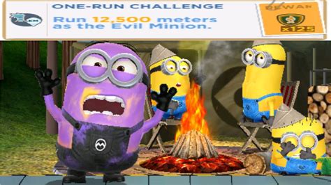 Disguised Minion Rush Camping Time Stage 6 One Run Challenge Run 12500