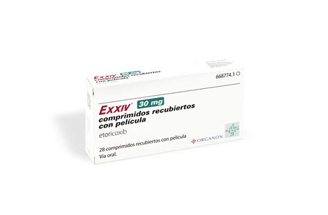 Exxiv 30 Mg 28 Comprimidos Recubiertos Farmacéuticos