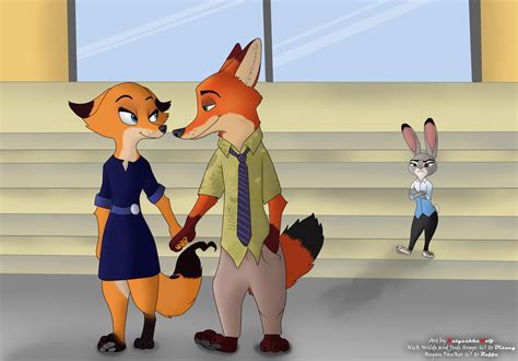 Nick Wilde And Megan Fawkes Judy Hopps By Katyushkawolf On Deviantart