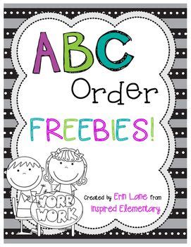 Plus one page that contains all the letters, upper and lower case, at the same time. FREE anchor charts and activities to teach alphabetizing ...