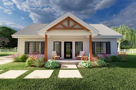 Farmhouse Style House Plan 2 Beds 2 Baths 988 Sqft Plan 126 236