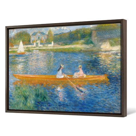 Auguste Renoir The Skiff La Yolerowing On The Rivercanvas Etsy