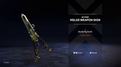 Apex legends blender butterfly knife cosplay easy cosplay knife octane popsicleart wattson youtube. Apex Legends Octane Butterfly Knife Heirloom Preview - YouTube