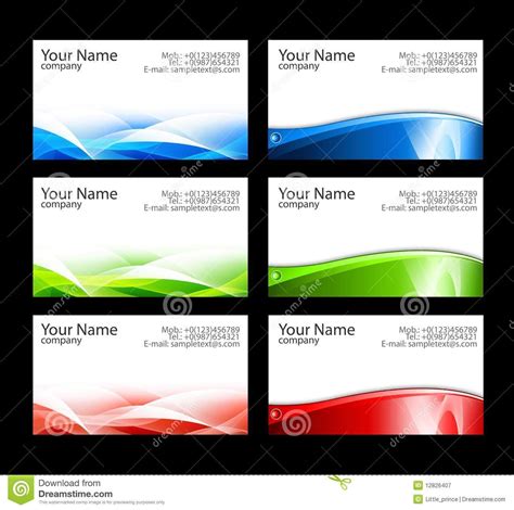 High Resolution Free Editable Printable Business Card Templates