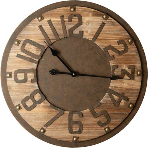 Rustic Charm Wall Clock 235 By Manual Woodworkers And Weavers Large