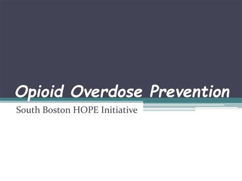 Ppt Opioid Overdose Prevention Powerpoint Presentation Free Download