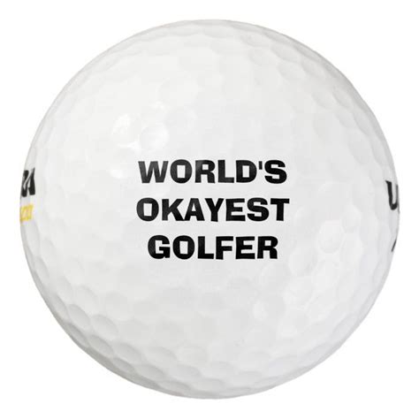Worlds Okayest Golfer Golf Ball Set In 2021 Golf Ball