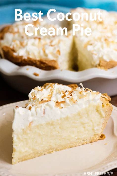 Prep time is approximately 10 minutes and cooking time takes 30 minutes at 350°f. Coconut Cream Pie Recipe and Video | Ashlee Marie - real ...