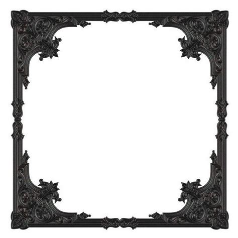 Gothic Black Frame Liked On Polyvore Featuring Home Home Decor Gothic
