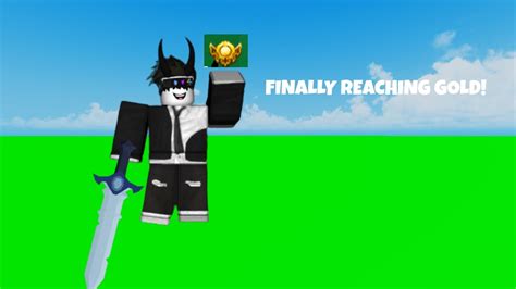 I Reached Gold Rank Roblox Bedwars Youtube