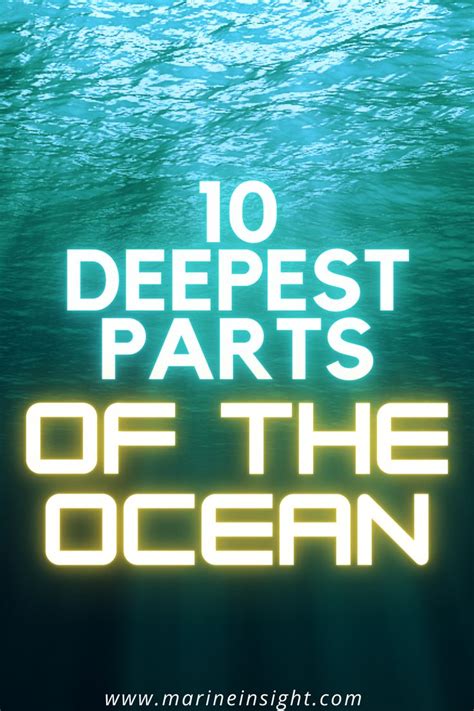10 Deepest Parts Of The Ocean In 2021 Ocean Underwater World Nature