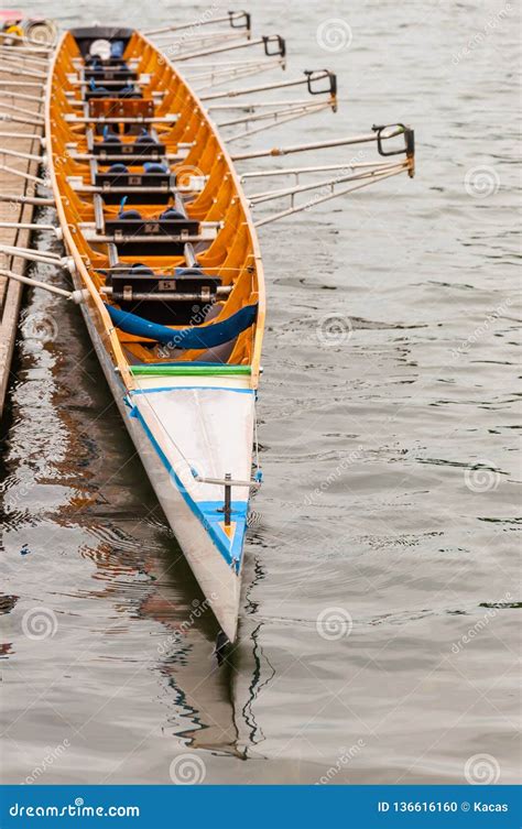 Close Up Of An Eight That Is A Rowing Boat Used In The Sport Of