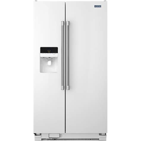 Best Buy Maytag 213 Cu Ft Side By Side Refrigerator White Msf21d4mdh