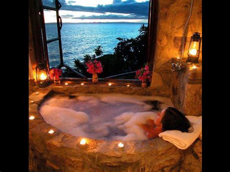 Relaxing And Romantic Setting Bubble Bath For Two With A View In Capri Italy Romantic