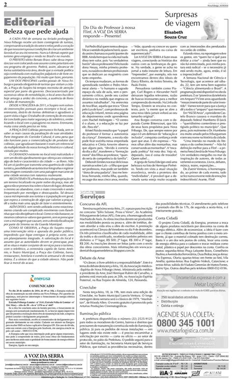 Edição De 18 De Outubro De 2016 Jornal A Voz Da Serra