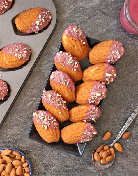 Raspberry Almond Madeleines Madeleine Recipe Madelines Recipe Sweet